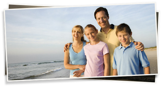 familly smilling